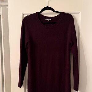 Burgundy Long Sleeve SweaterDress